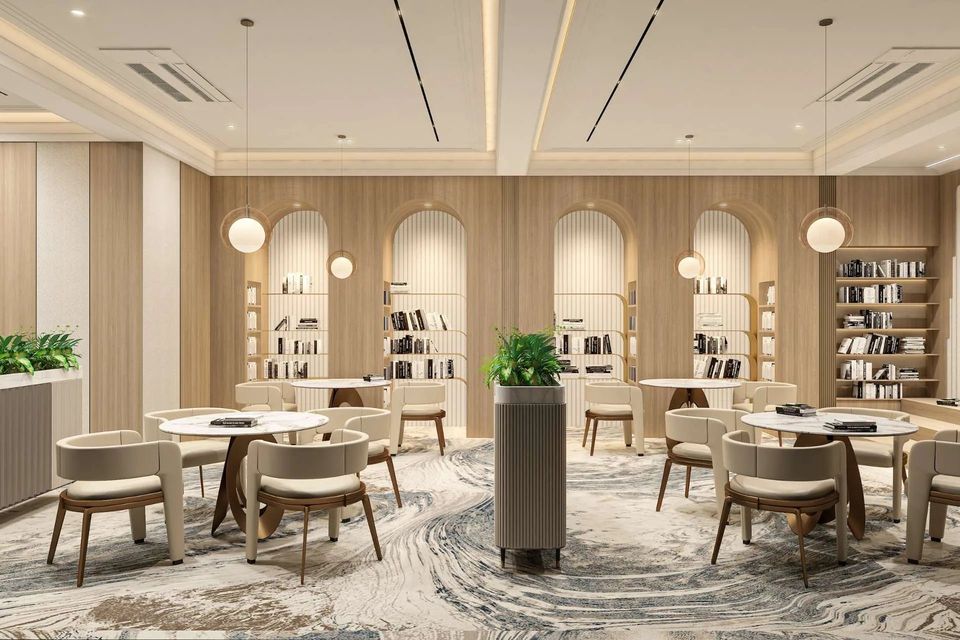 Library. Artist's impression. Source: Amritvas Realty website