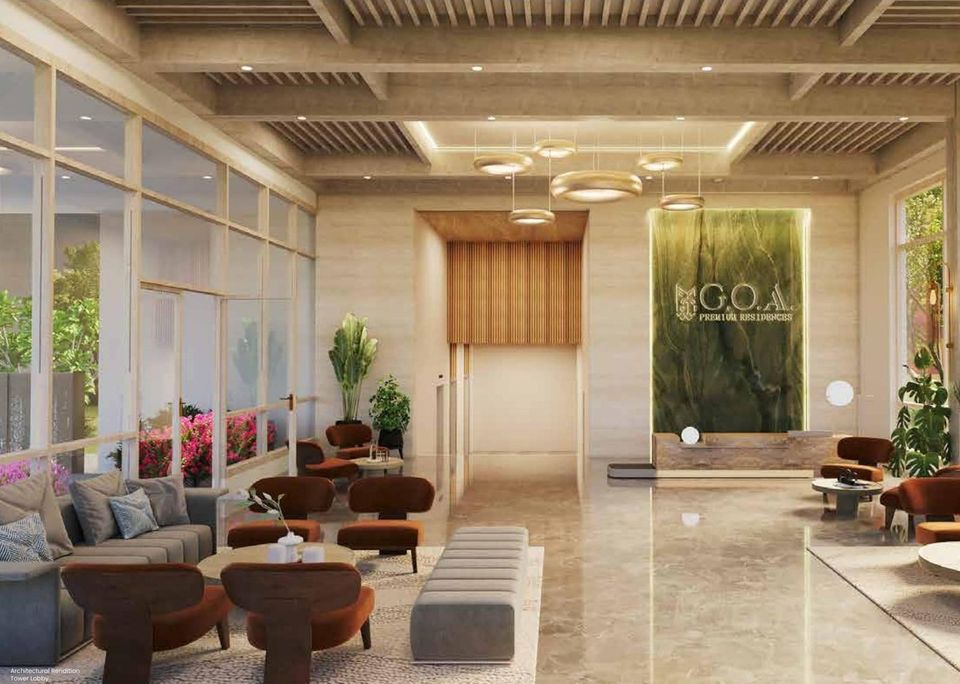 Entrance lobby. Artist's impression. Source: G.O.A.A. Premium Residences brochure, House of Abhinandan Lodha (Feb 2026)