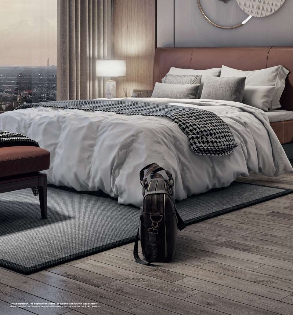 Bedroom. Artist's impression. Source: Merlin Azure brochure, Merlin Group (Dec 2023)