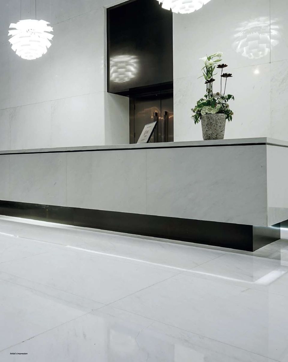 Entrance lobby. Artist's impression. Source: Merlin Azure brochure, Merlin Group (Dec 2023)