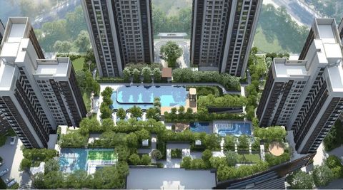 Aerial view of the landscape. Artist's impression. Source: Srijan Realty website