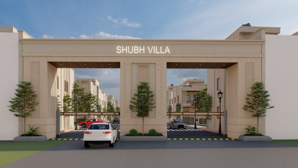 Shubh Villa: Developer supplied project render. Developer image; may be an artist's impression. Source: Subham Developers project website.