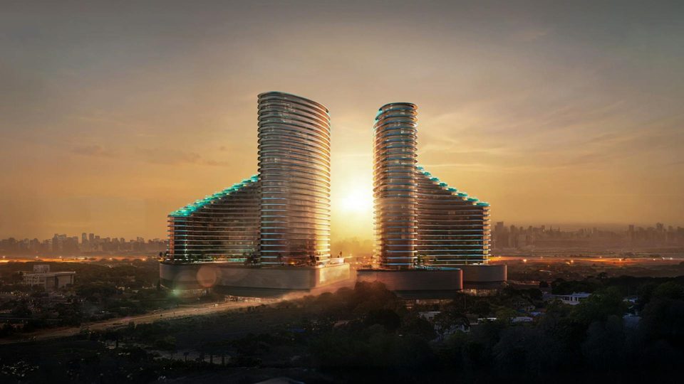 Binghatti Skyflame: Binghatti Skyflame. Developer image; may be an artist's impression. Source: Binghatti project website.