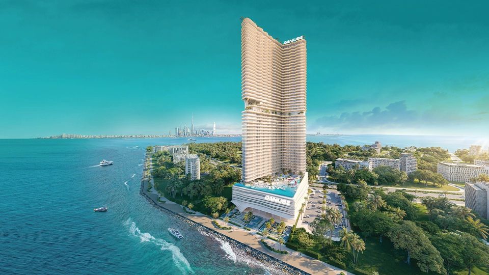 Breez by Danube: Tower and waterfront. Artist's impression. Source: Danube Properties website