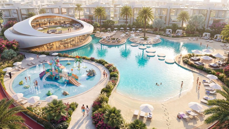 Pool deck. Artist's impression. Source: Danube Properties website