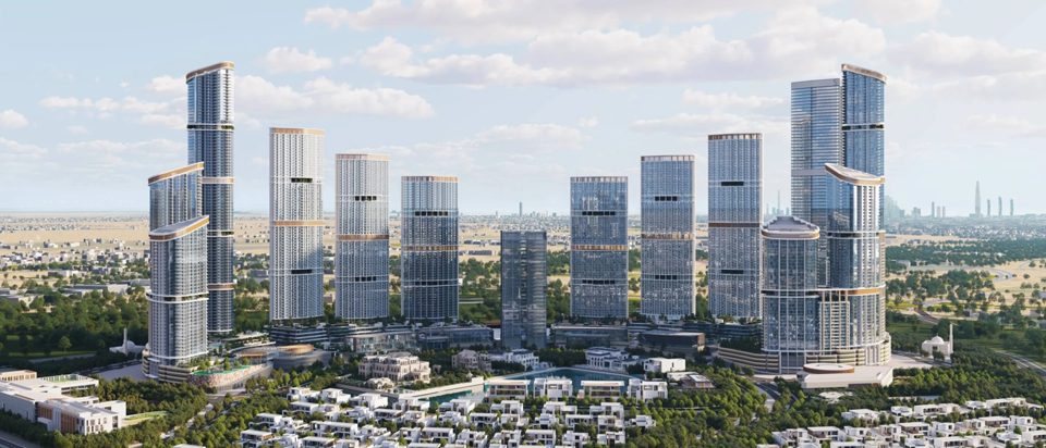 Sobha Hartland II - Aura: Skyscape Aura. Developer image; may be an artist's impression. Source: Sobha Realty project website.