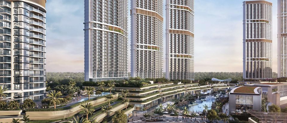 Sobha Hartland II - Skyscape Avenue: Skyscape Avenue. Developer image; may be an artist's impression. Source: Sobha Realty project website.