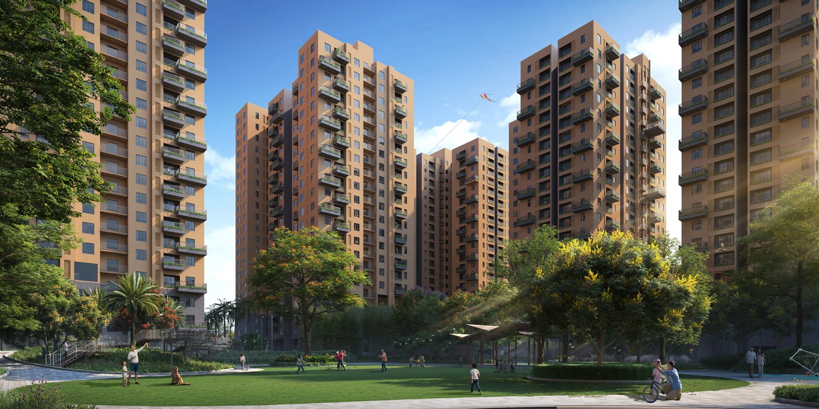Vinayak 21 Acres: official developer project render. Artist’s impression.