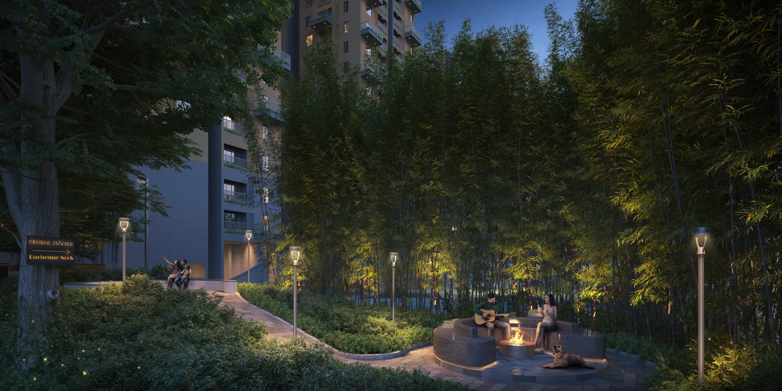 Vinayak 21 Acres: official developer project render. Artist’s impression.