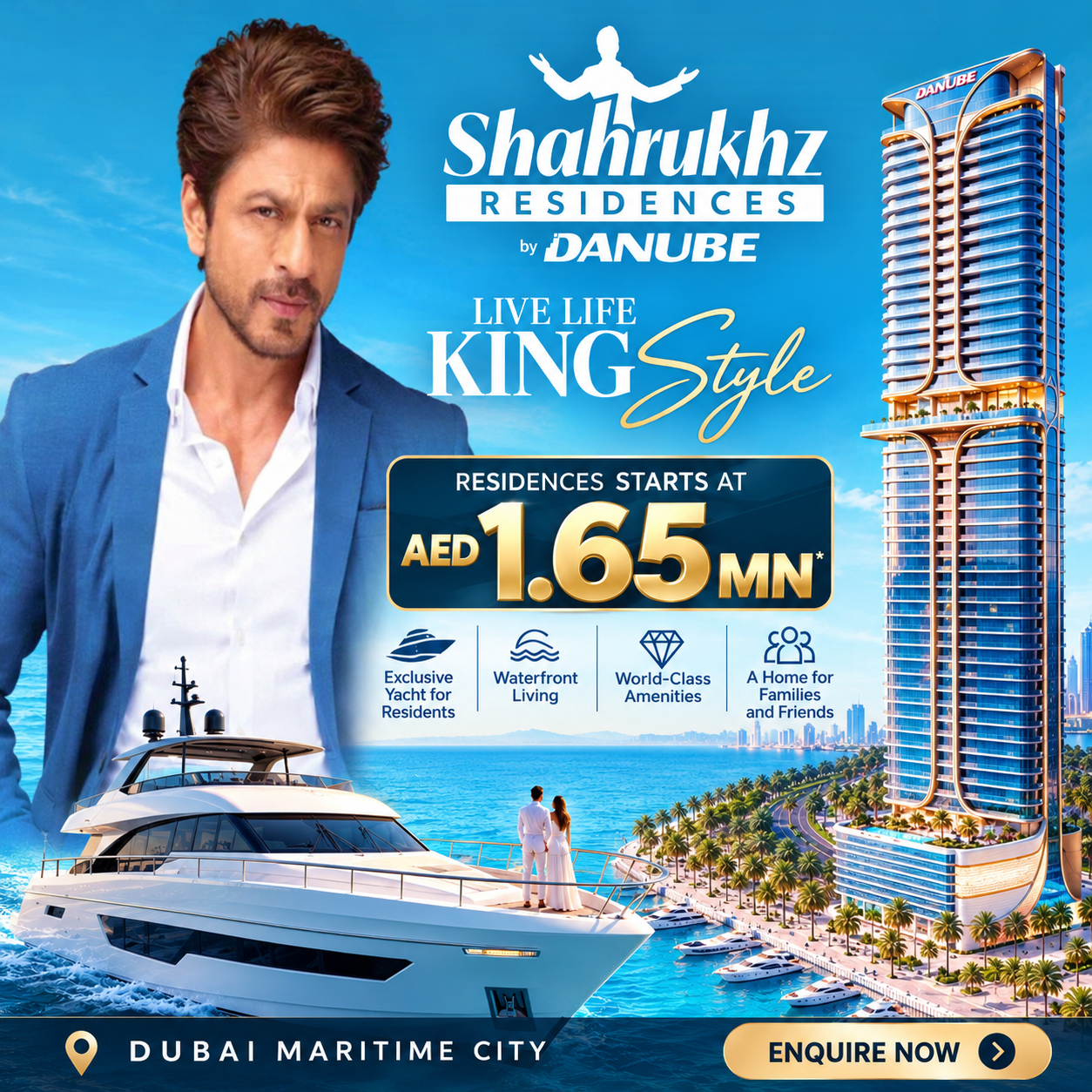 Shahrukhz Residences by Danube promotional creative
